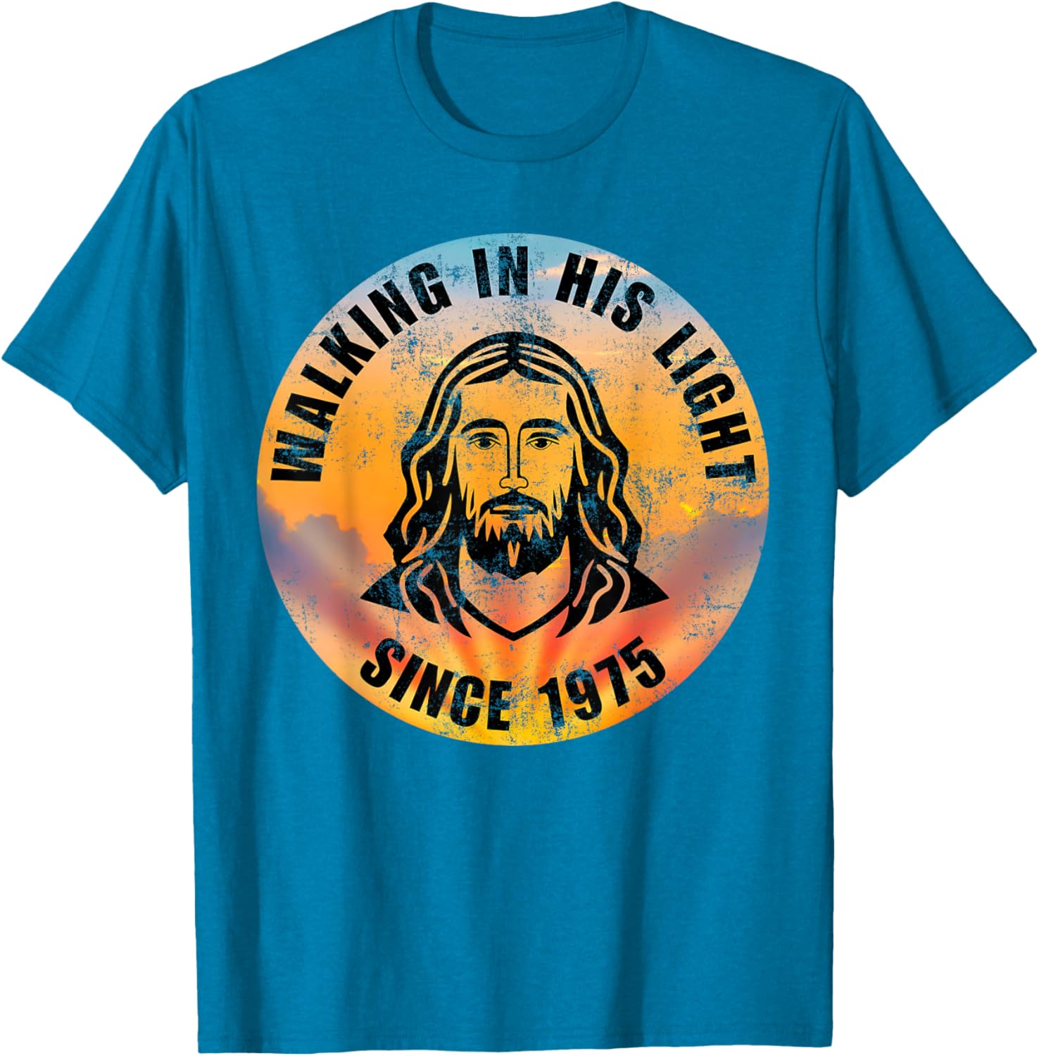 Walking In His Light Since 1975 Inspirational Christian T-Shirt - 21