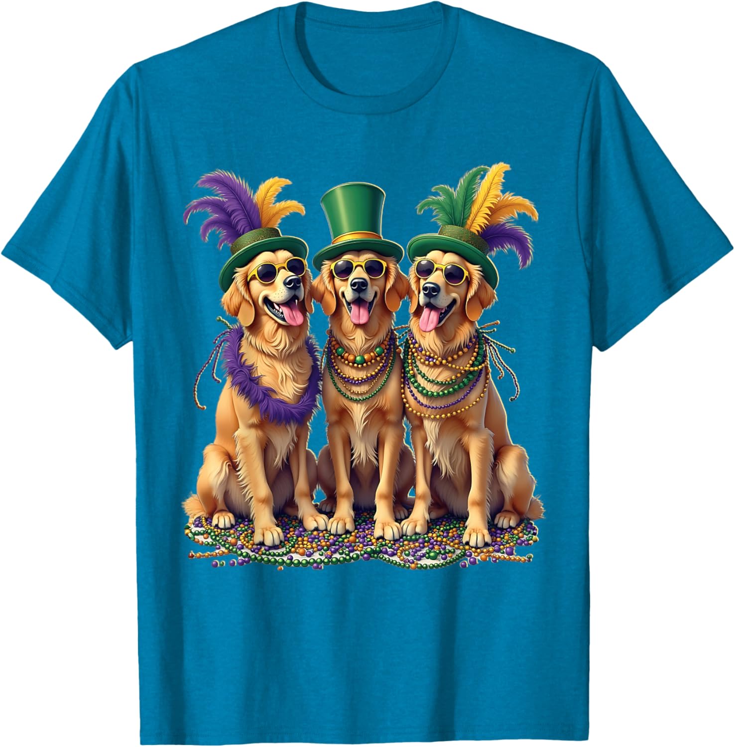 Festive Labrador Mardi Gras T-Shirt for Dog Lovers and Celebration Fans - 2