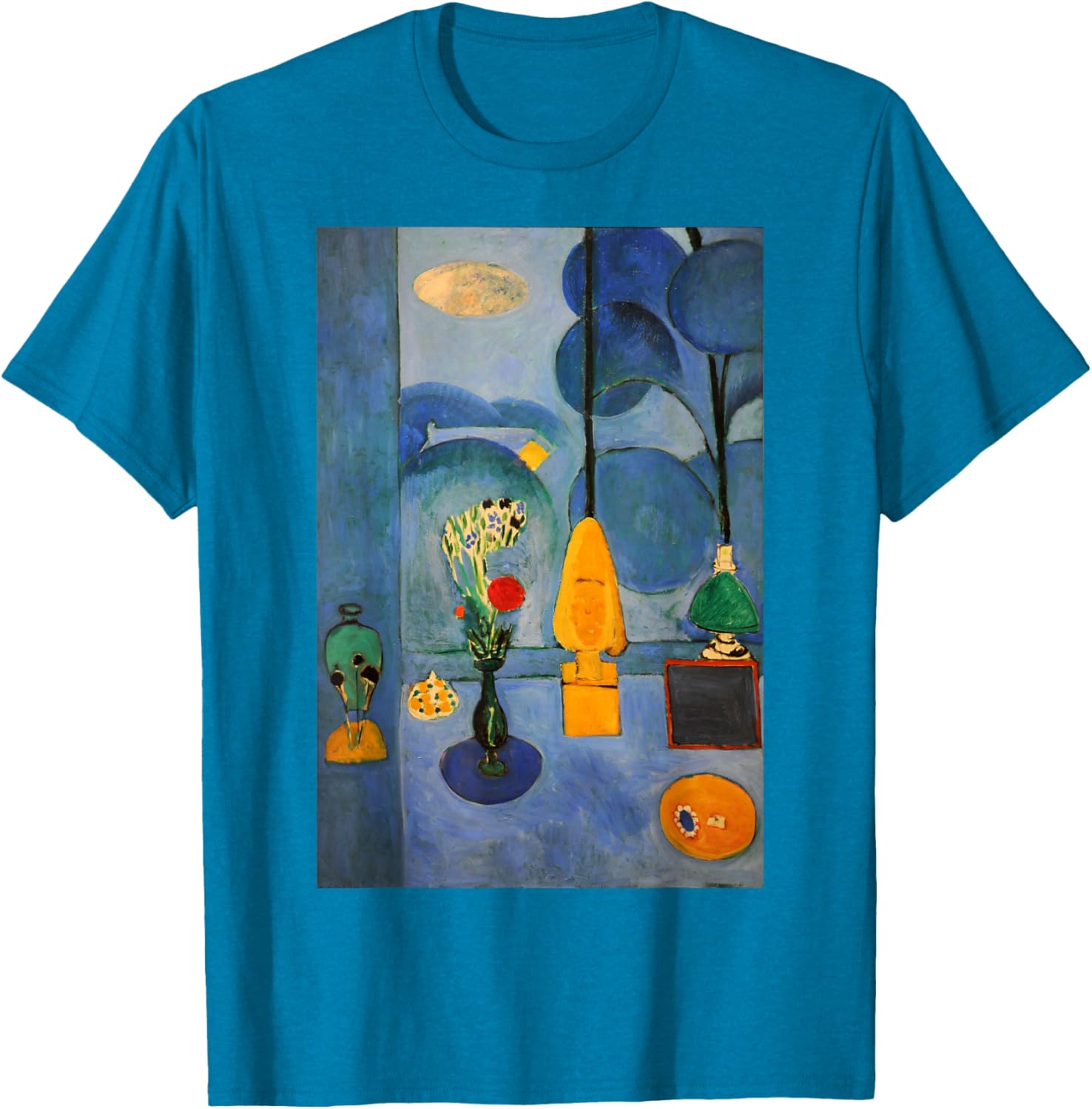 Matisse Blue Window T-Shirt – Stylish Art-Inspired Clothing for All - 26
