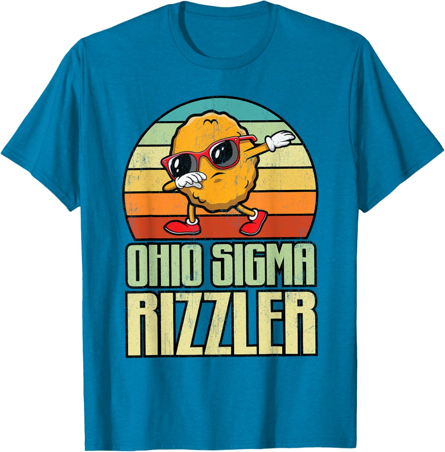 Ohio Sigma Rizzler Funny Chicken Nugget Meme T-Shirt for Food Lovers - 7