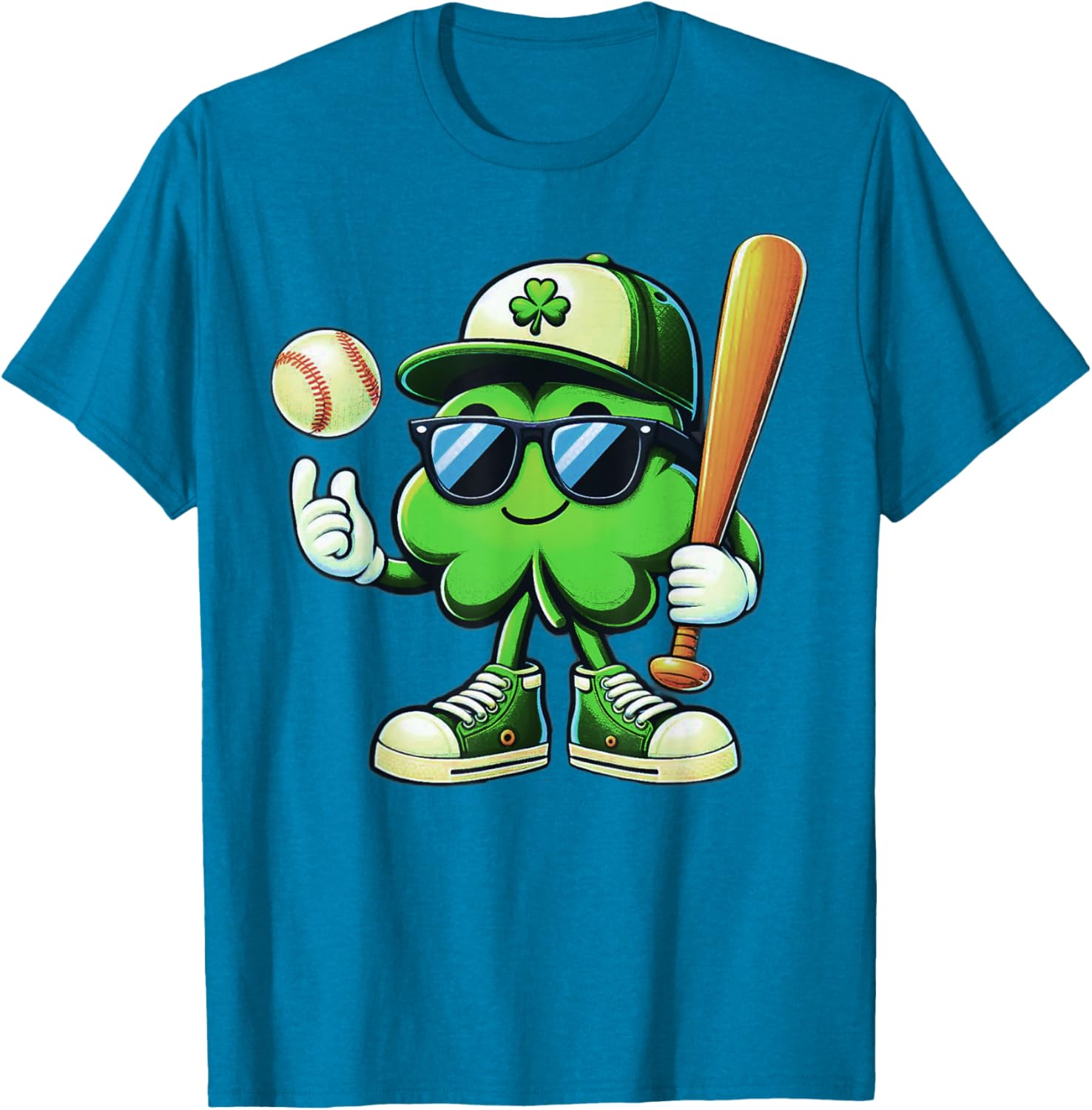 Funny Shamrock Baseball Shirts for Boys Kids St Patricks Day T-Shirt - 13