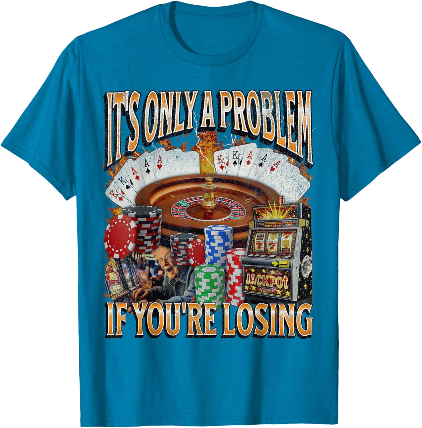 Funny Gambling Bootleg Graphic T-Shirt Perfect for Losing Bet Lovers - 18