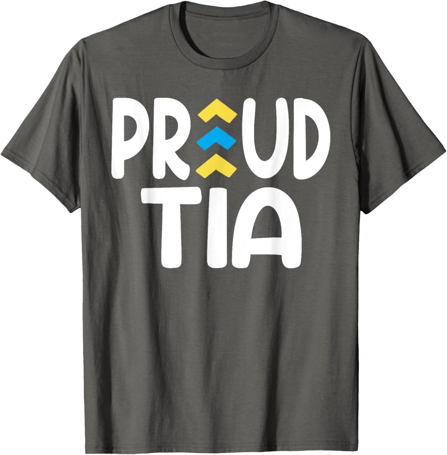 Proud Tia World Down Syndrome Day Awareness Socks and Aunt T-Shirt - 1