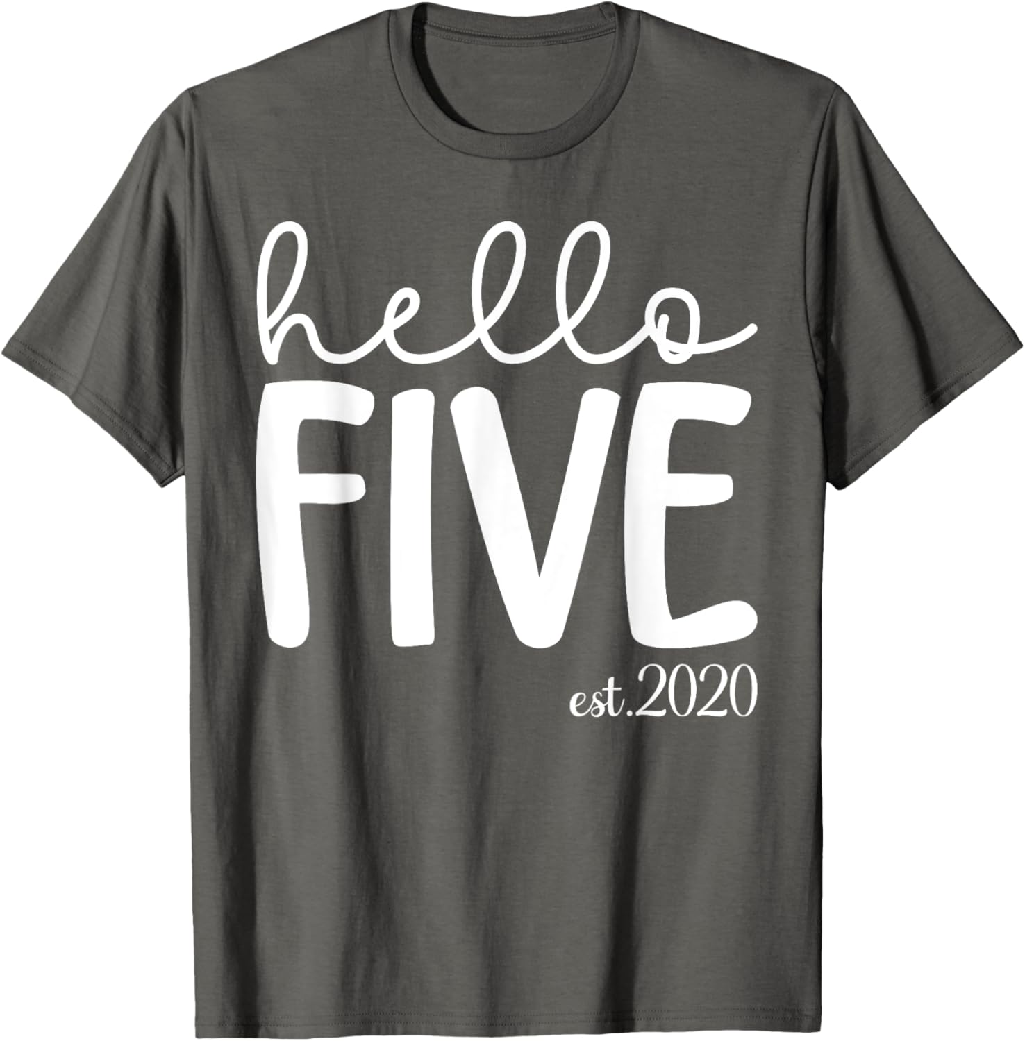 Hello Five 5th Birthday T-Shirt for Girls Age 5 Cute Gift Idea - 7