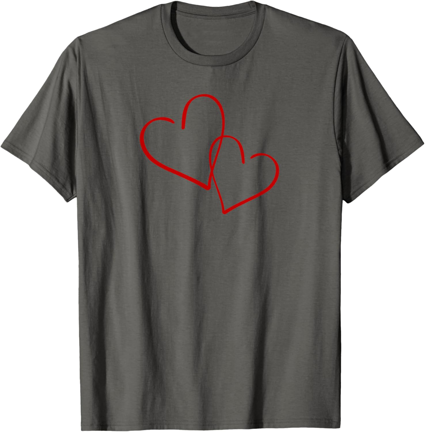 Valentine's Day Red Linked Hearts T-Shirt Perfect for Cupid's Day Celebration - 9
