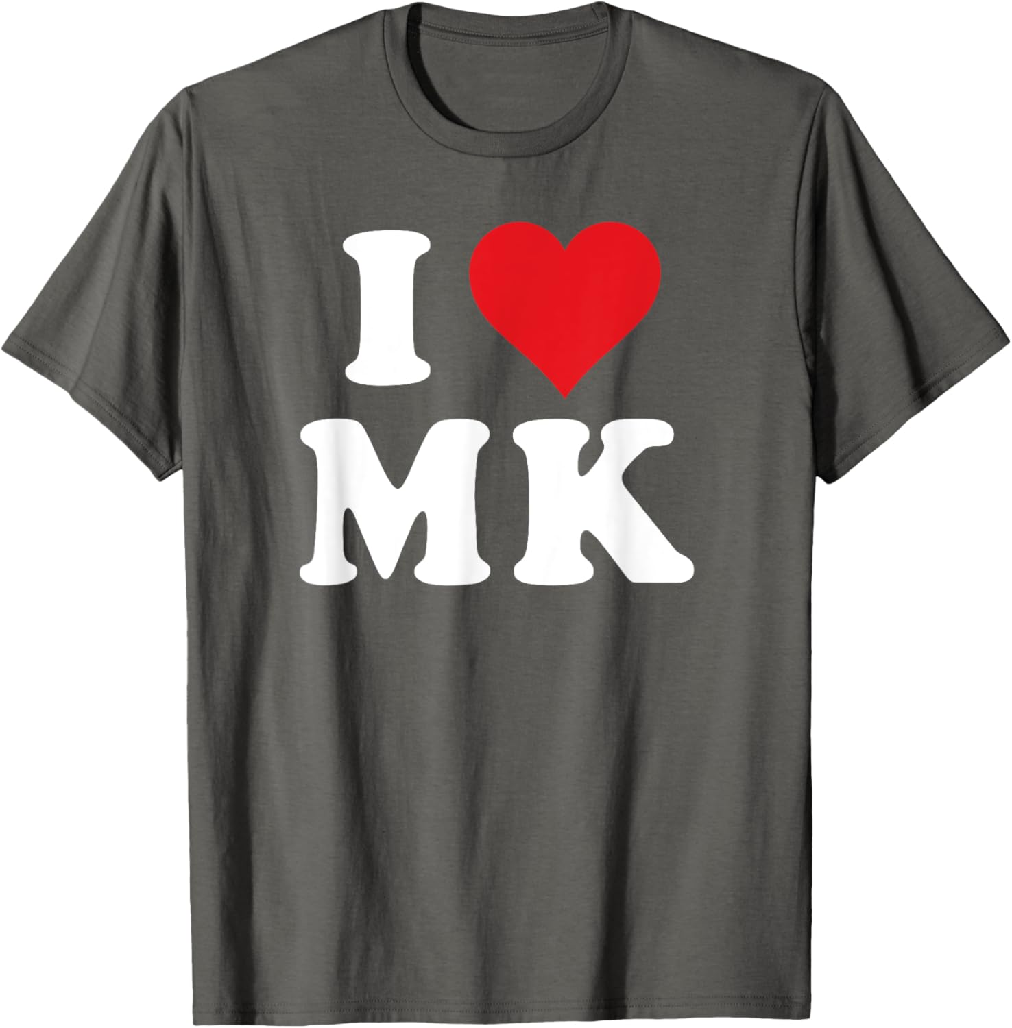 I Love MK Initials T-Shirt for Personalized Style and Comfort - 19