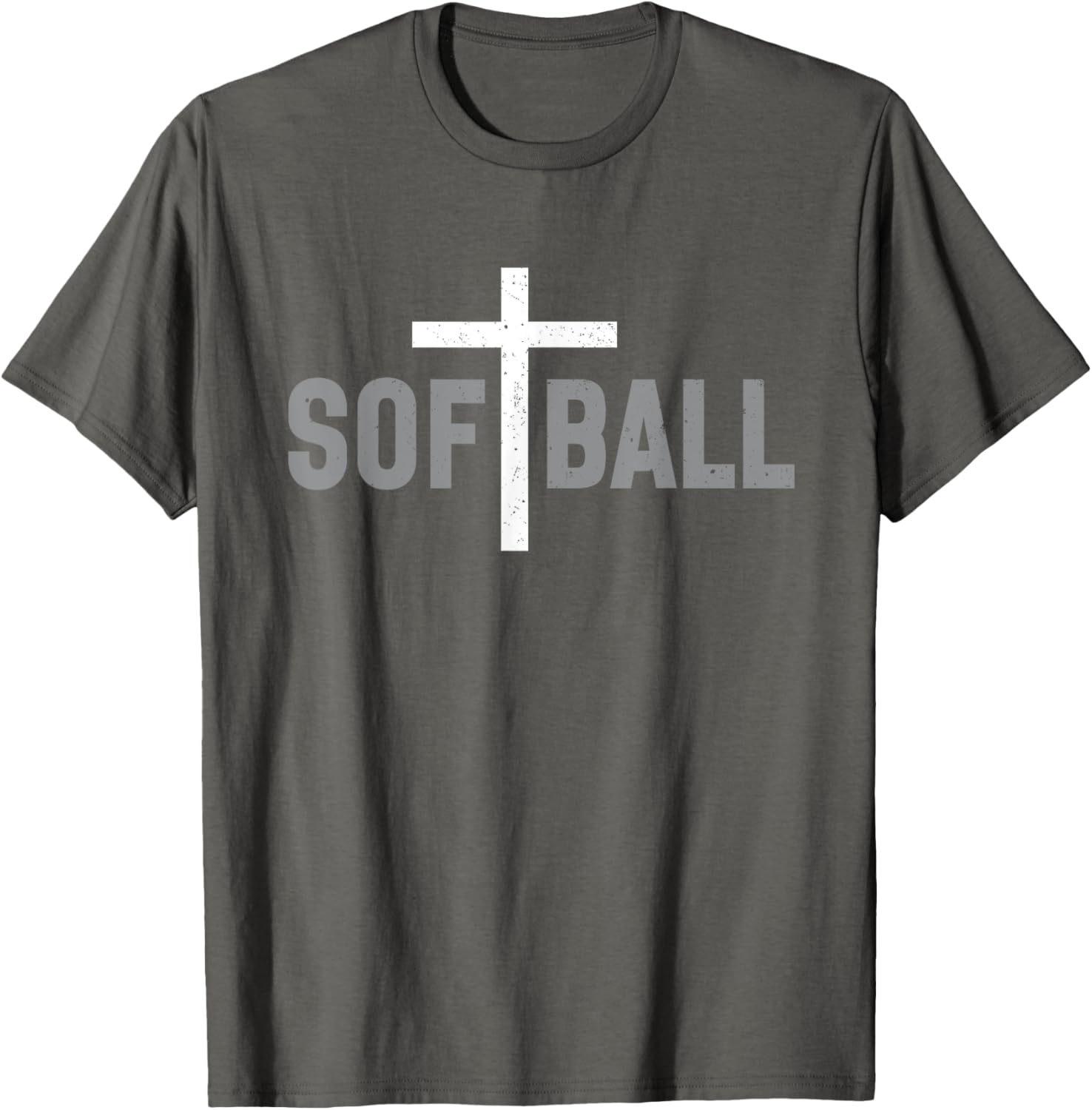 Softball Christian Cross T-Shirt for Girls and Women - Stylish Faith Wear - 7