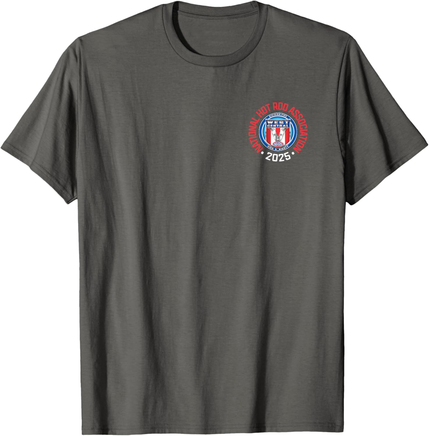 NHRA West Central Division Circle Logo T-Shirt for Motorsports Fans - 19