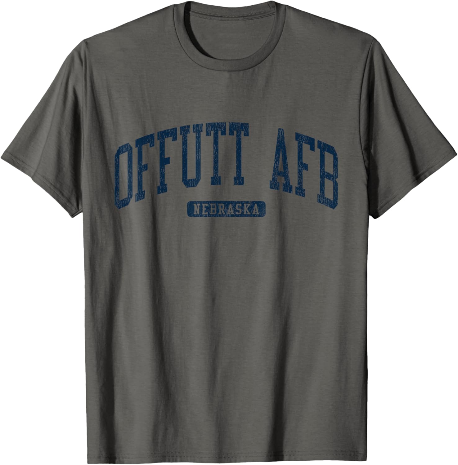 Offutt AFB Nebraska College Style Blue T-Shirt for Campus Life Fun - 17