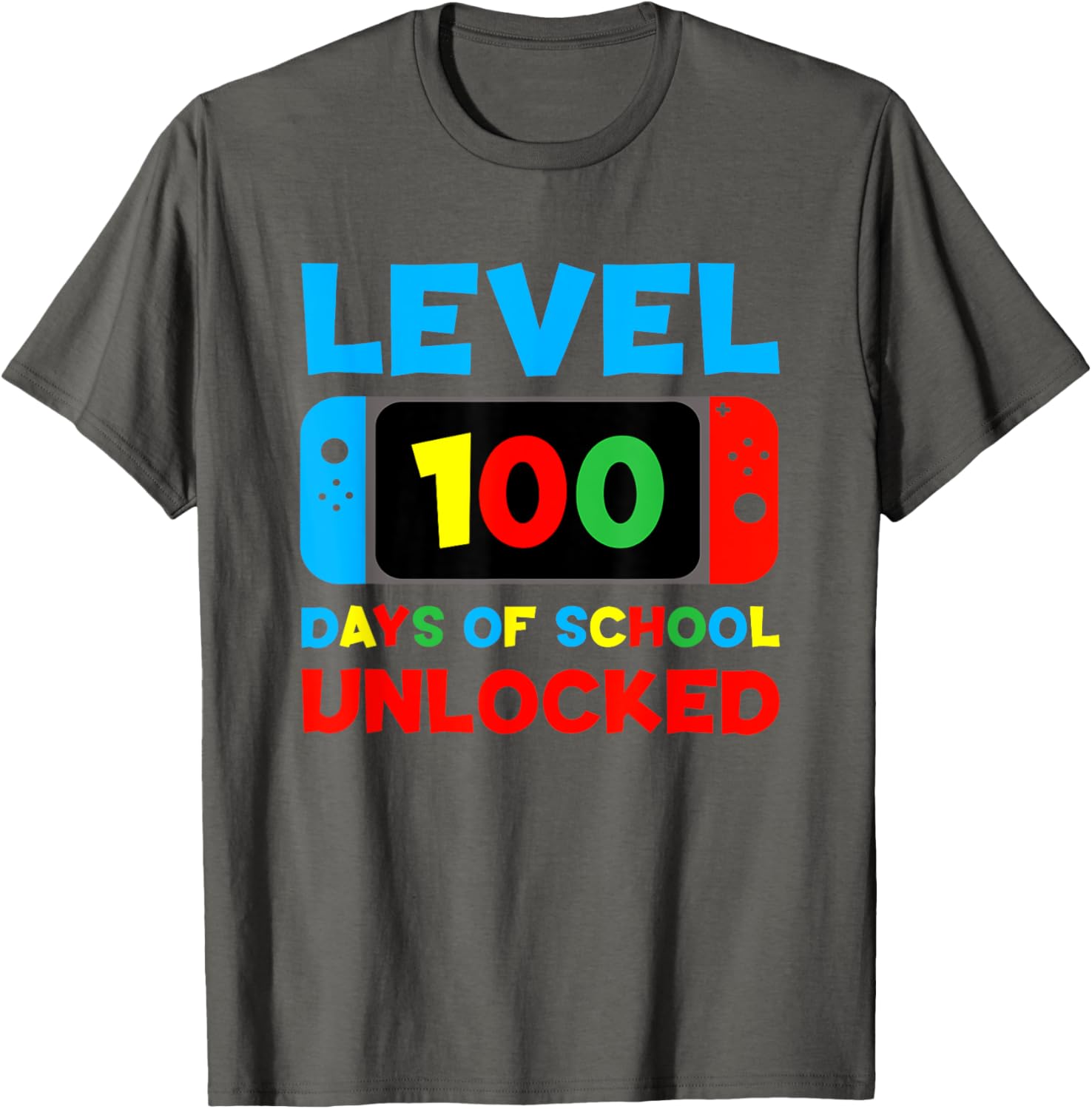 Level 100 Days of School Unlocked T-Shirt for Kids and Teens - 27