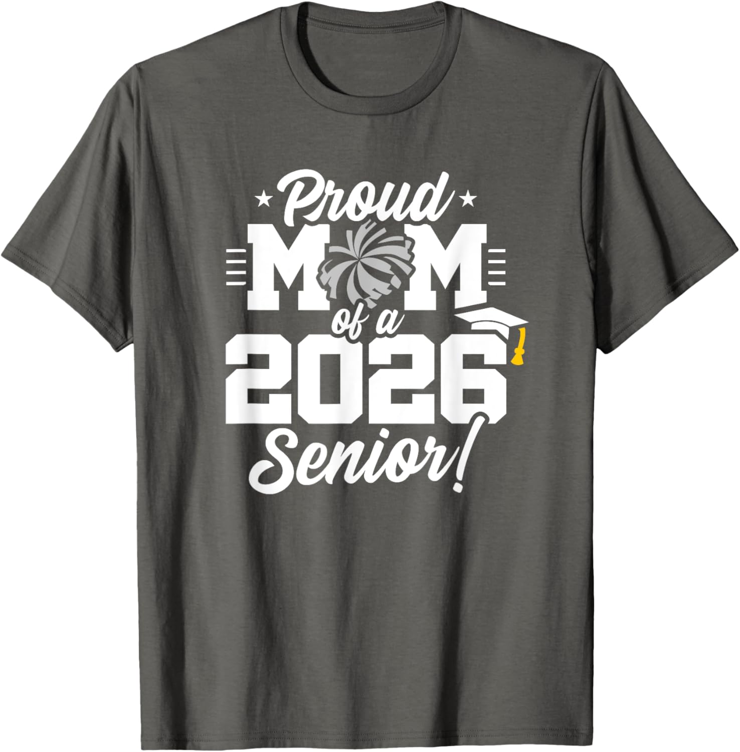 Class of 2026 Senior Cheerleader T-Shirt for Cheer Moms and Fans - 1