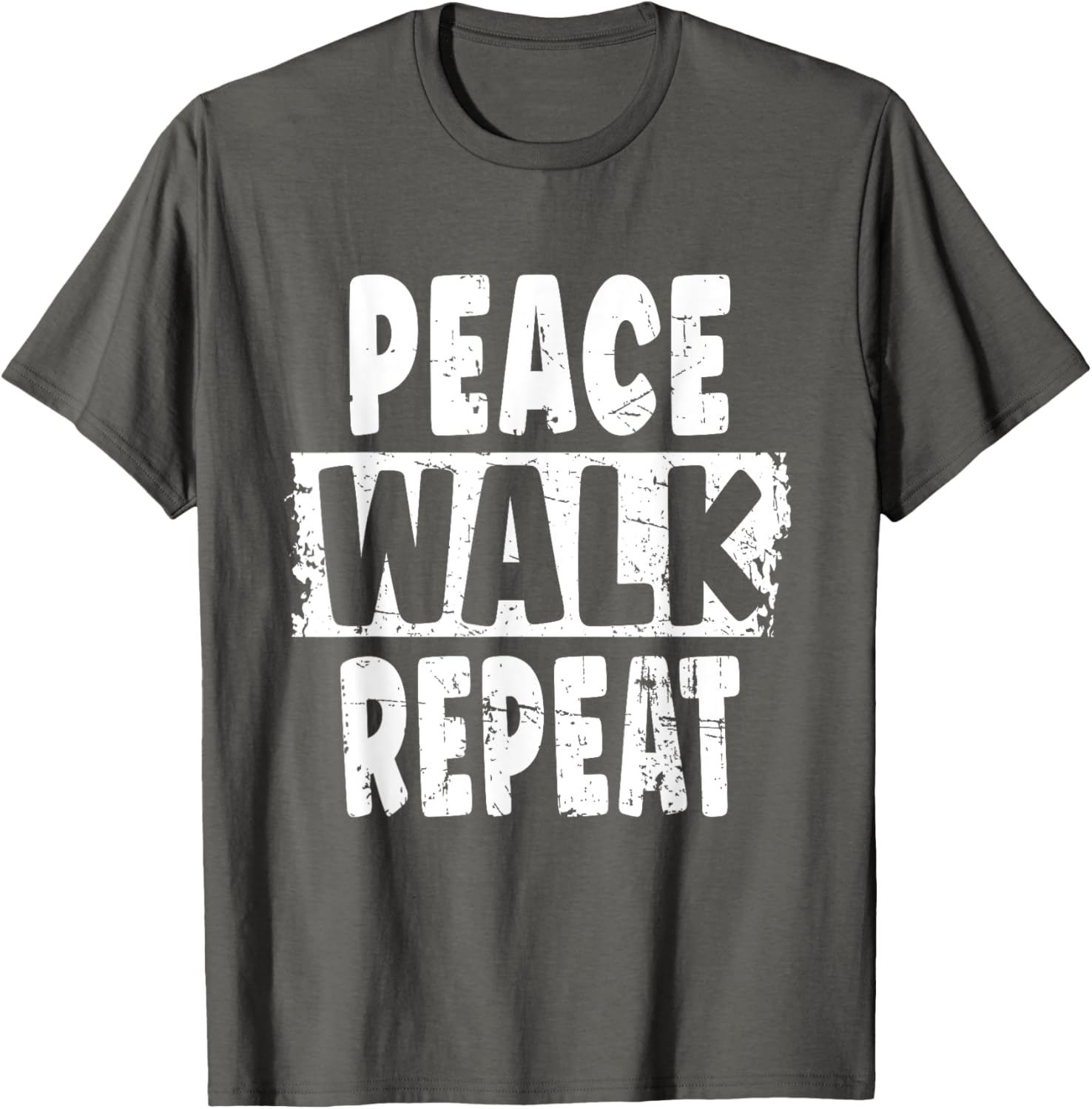Peace Walk Repeat T-Shirt for Outdoor Enthusiasts and Silent Walk Lovers - 27