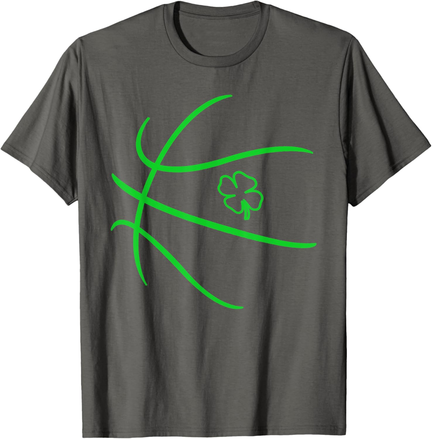 Lucky Shamrock Basketball T-Shirt for Irish Boys and Men on St Patrick's Day - 11