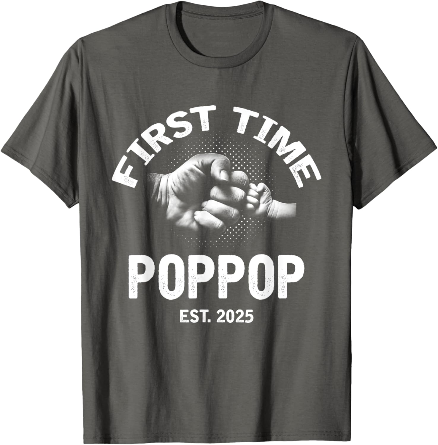 First Time Poppop Established 2025 Vintage Father's Day T-Shirt - 12