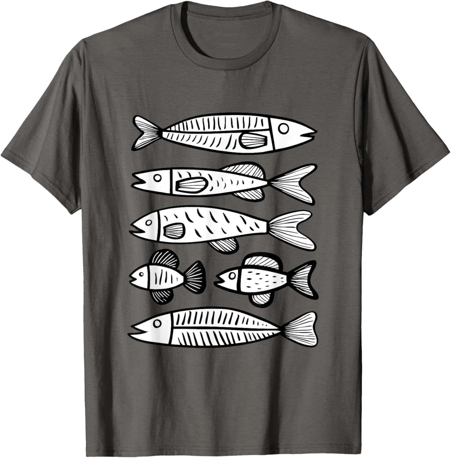 Minimalist Fish Pattern T-Shirt for Ocean Lovers – Stylish and Unique Design - 21