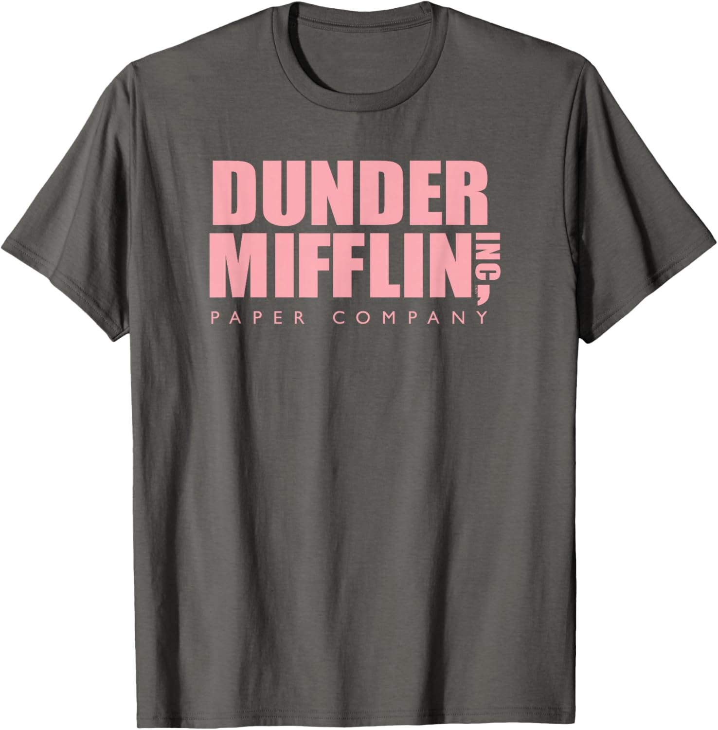 Pink Dunder Mifflin Logo T-Shirt for Office Fans - Fun Casual Wear - 15
