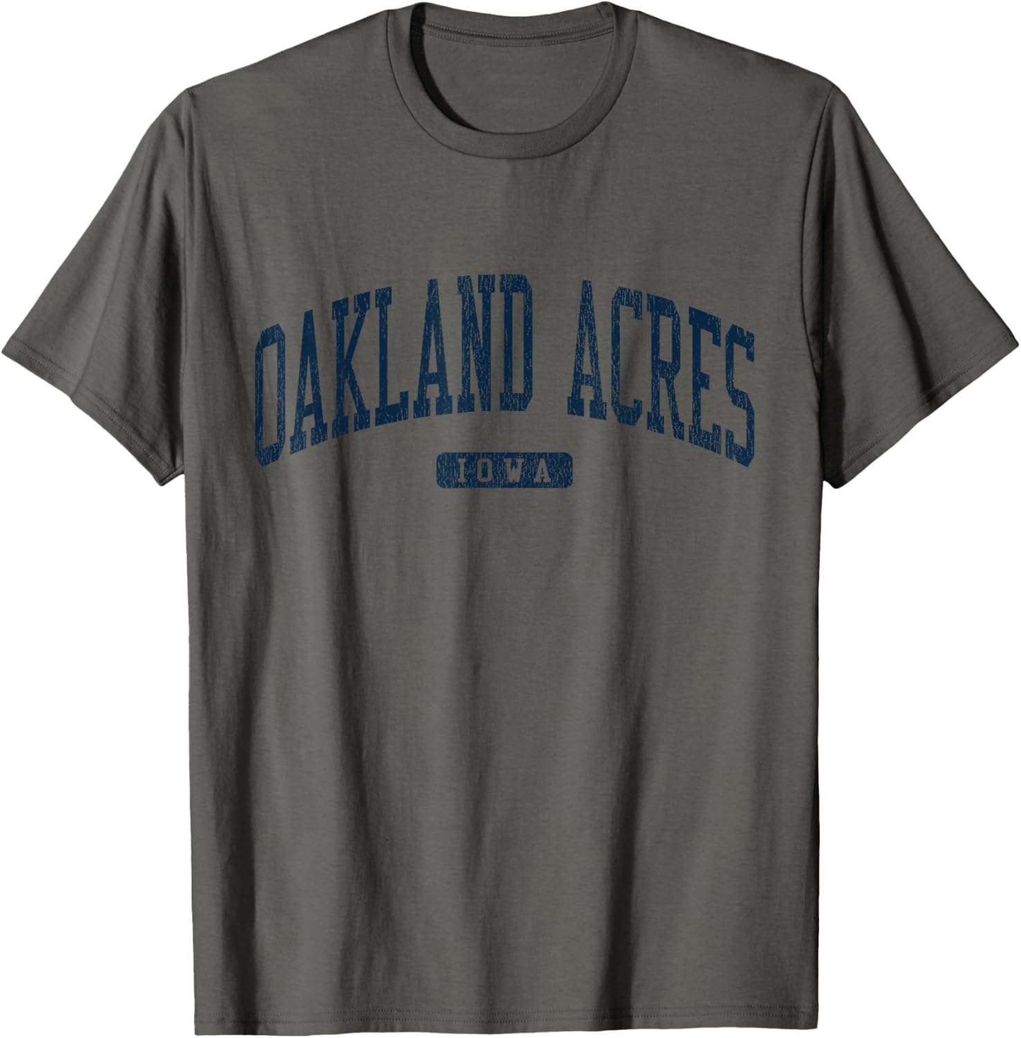 Oakland Acres Iowa College Style Blue T-Shirt for Casual Wear - 8