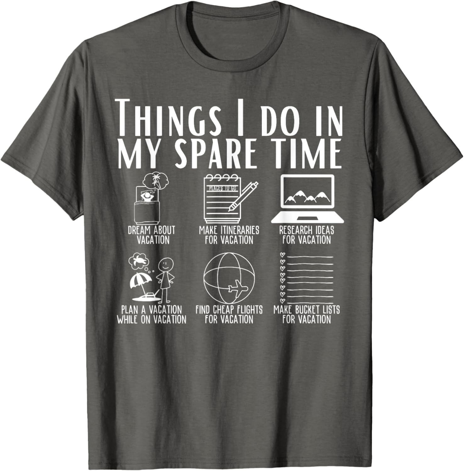 Funny Travel Adventure T-Shirt for Spare Time Explorers and Adventurers - 7