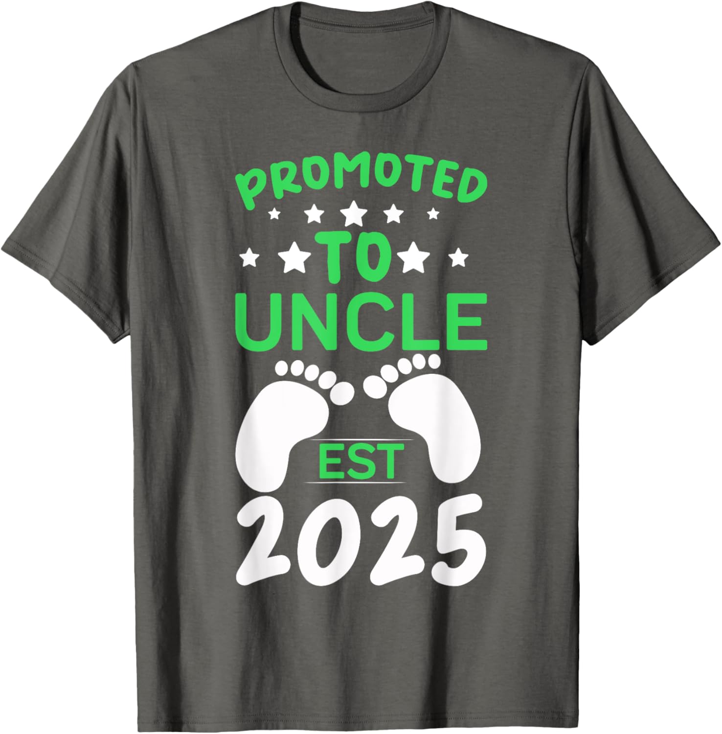 Funny Promoted to Uncle 2025 T-Shirt Perfect Gift for New Uncles - 17