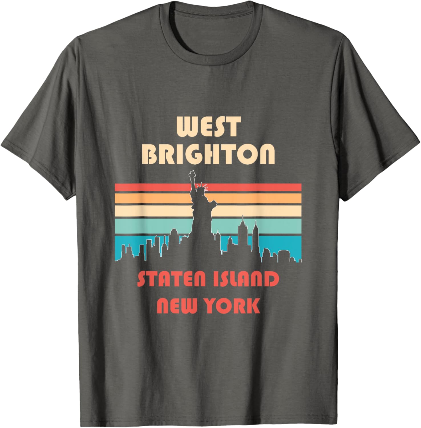 West Brighton Staten Island Retro Vintage T-Shirt for Casual Style - 10
