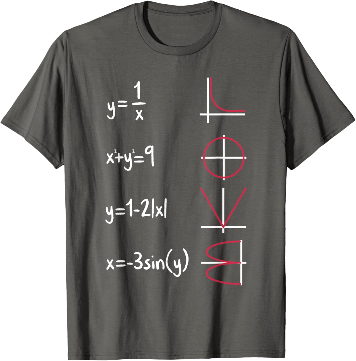 Math Equations Love T-Shirt for Valentine's Day - Perfect for Teachers and Couples - 1