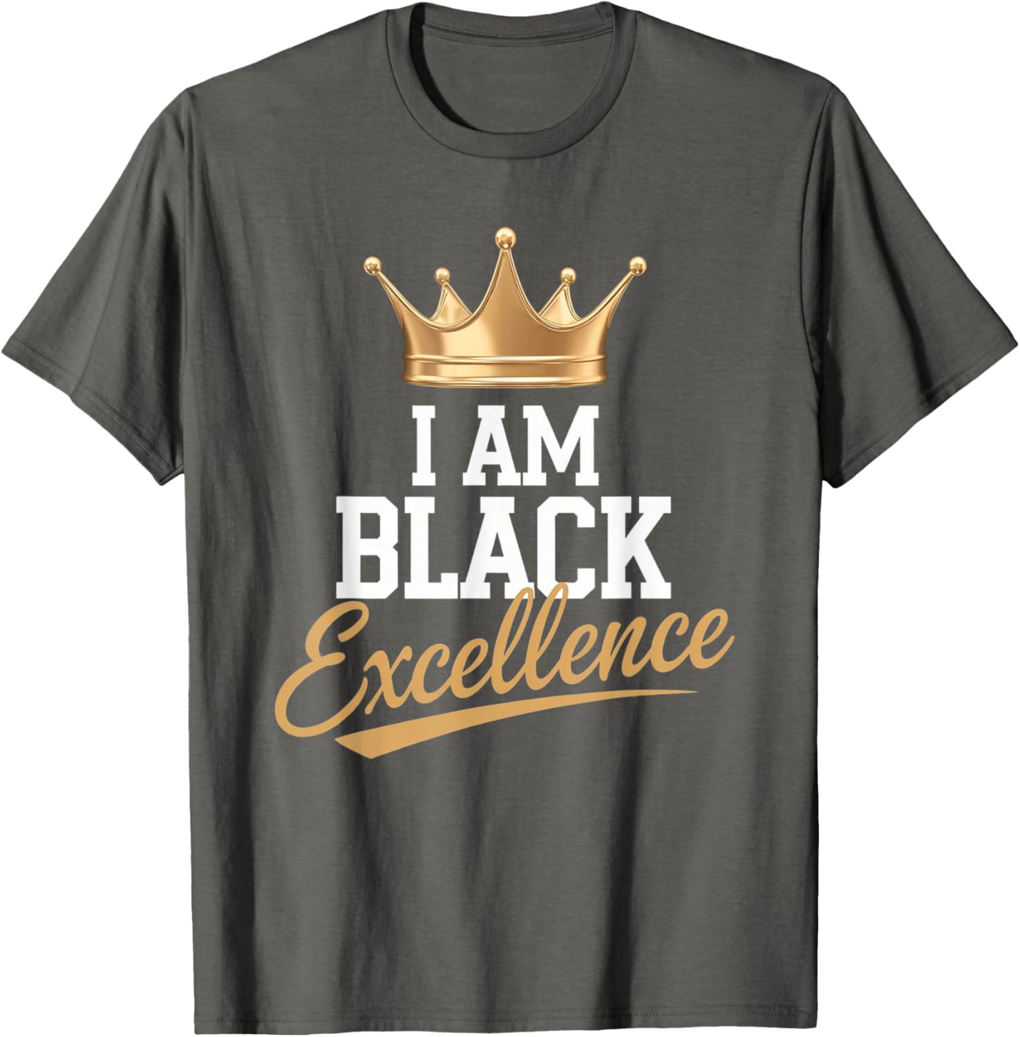 I AM BLACK EXCELLENCE Motivational Afro History T-Shirt for All Ages - 11