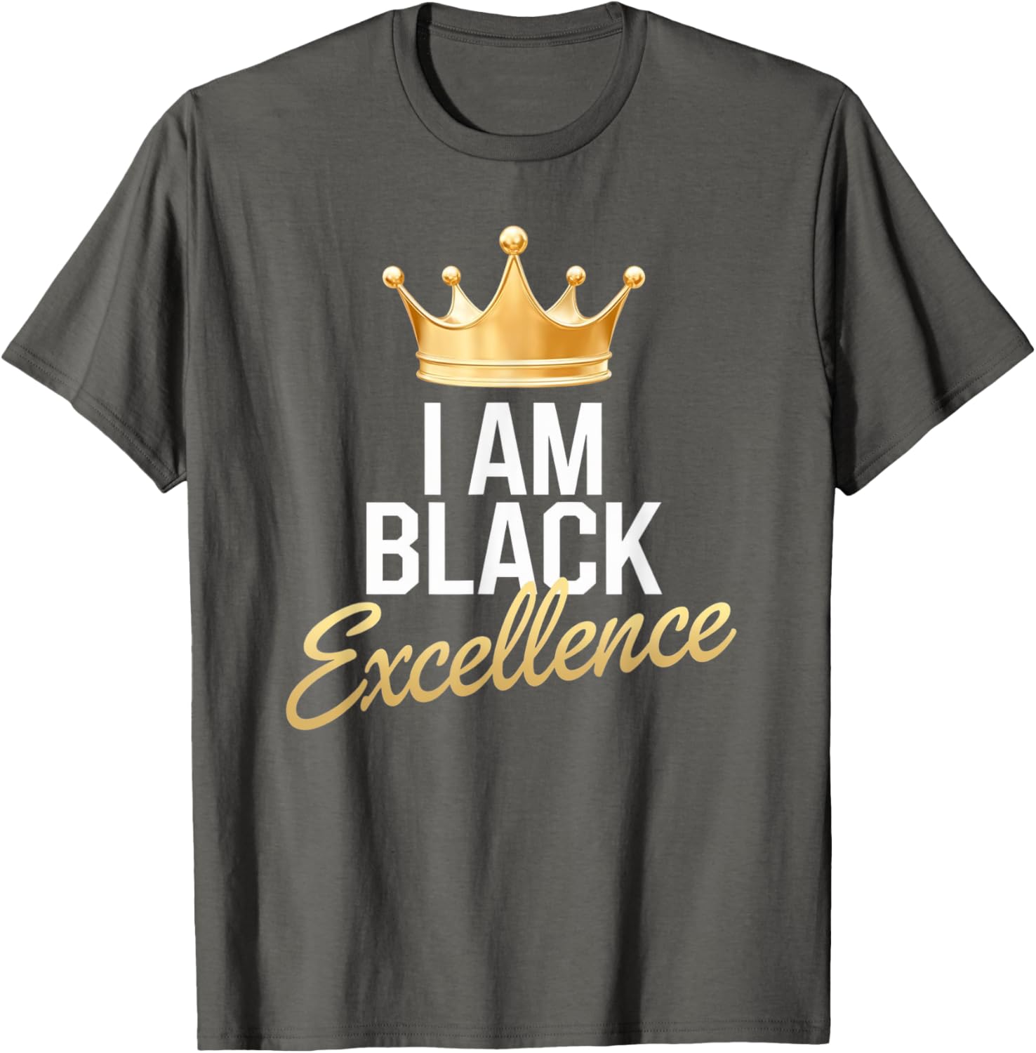 I AM BLACK EXCELLENCE Afro Motivation T-Shirt for Black History Month - 19