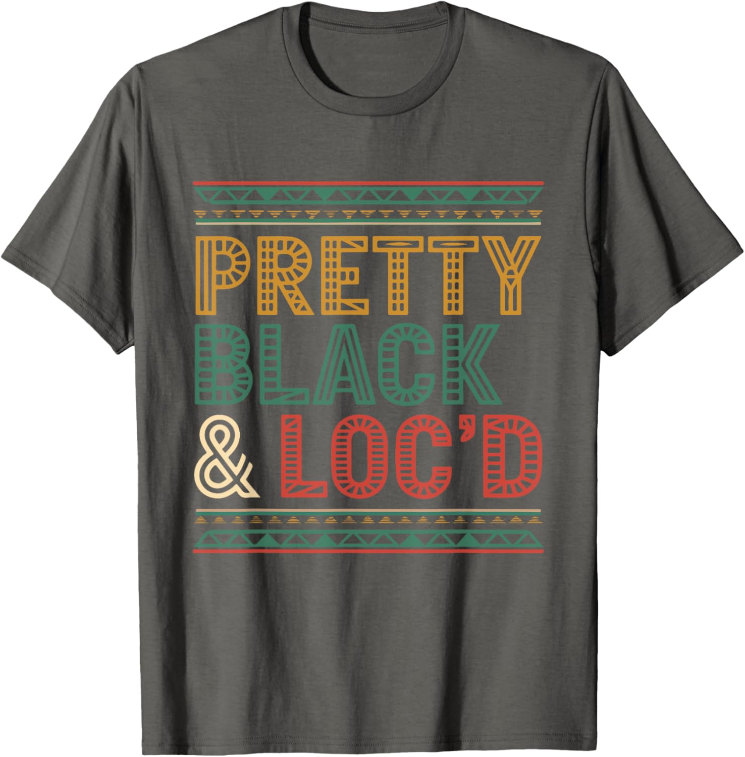 Pretty Black Loc'd Afro Dreadlocks T-Shirt for Melanin Queens - 17