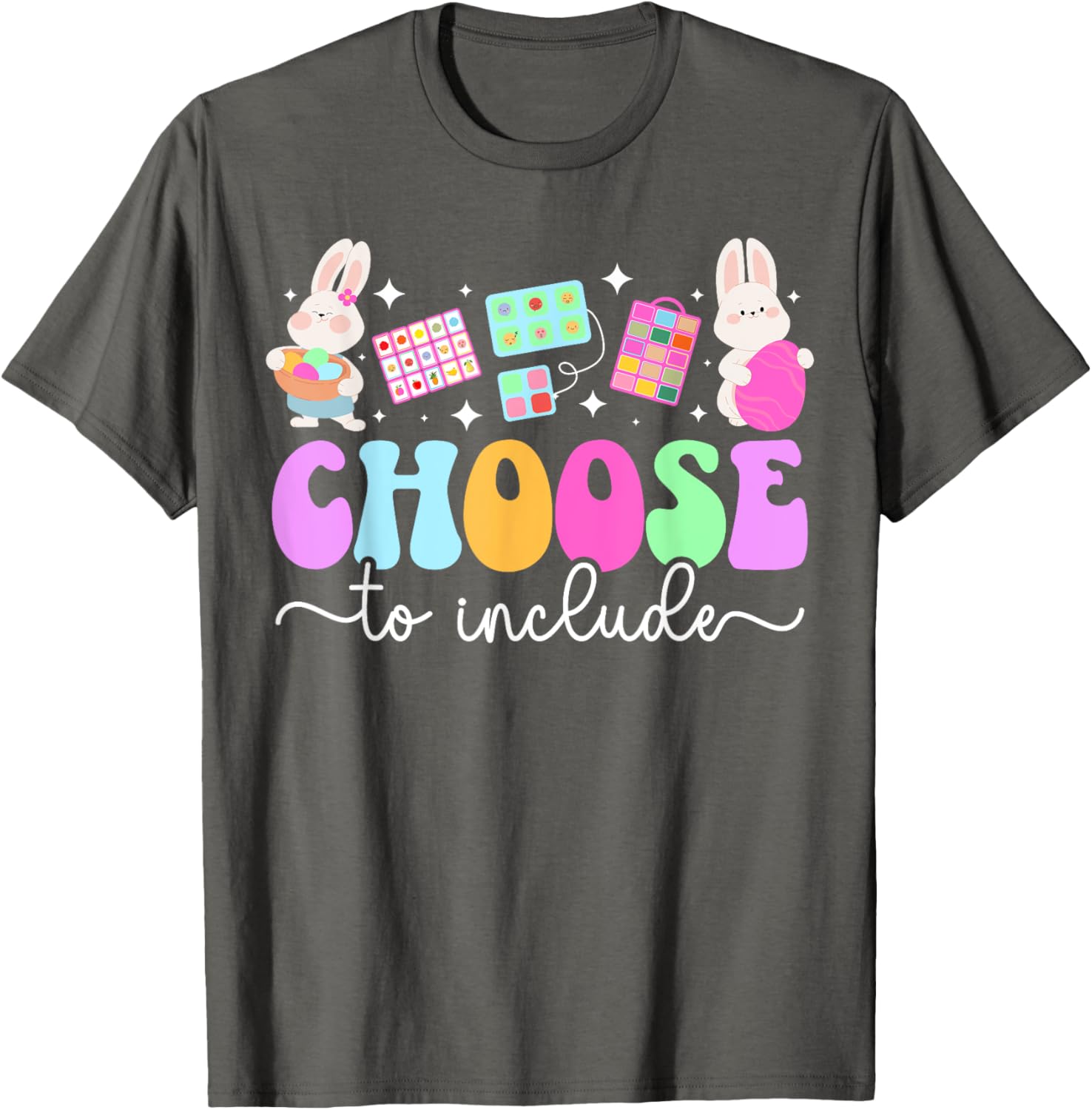 Groovy Easter Bunny T-Shirt for Special Education Teachers - Fun & Cute Design - 5