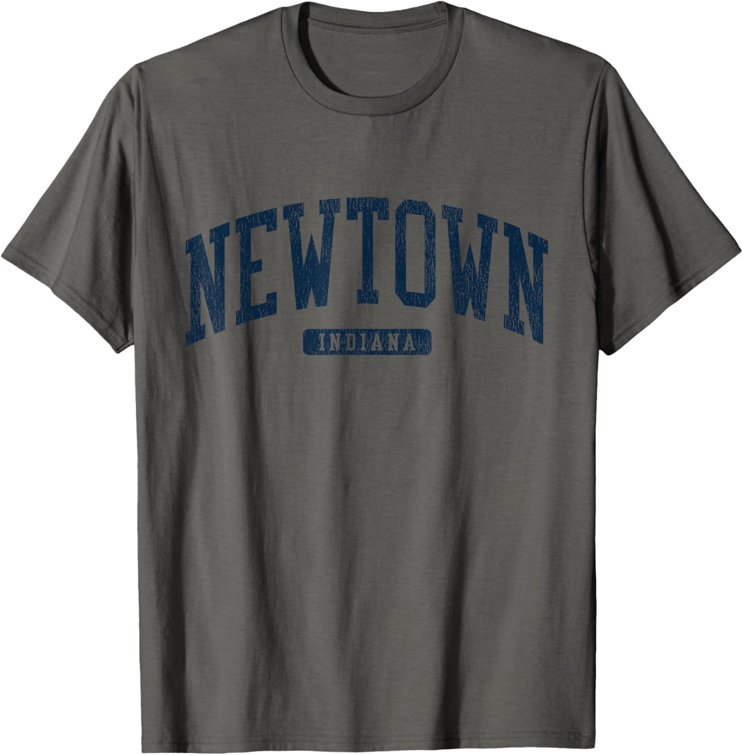 Newtown Indiana College Style Blue T-Shirt for School Spirit and Comfort - 14