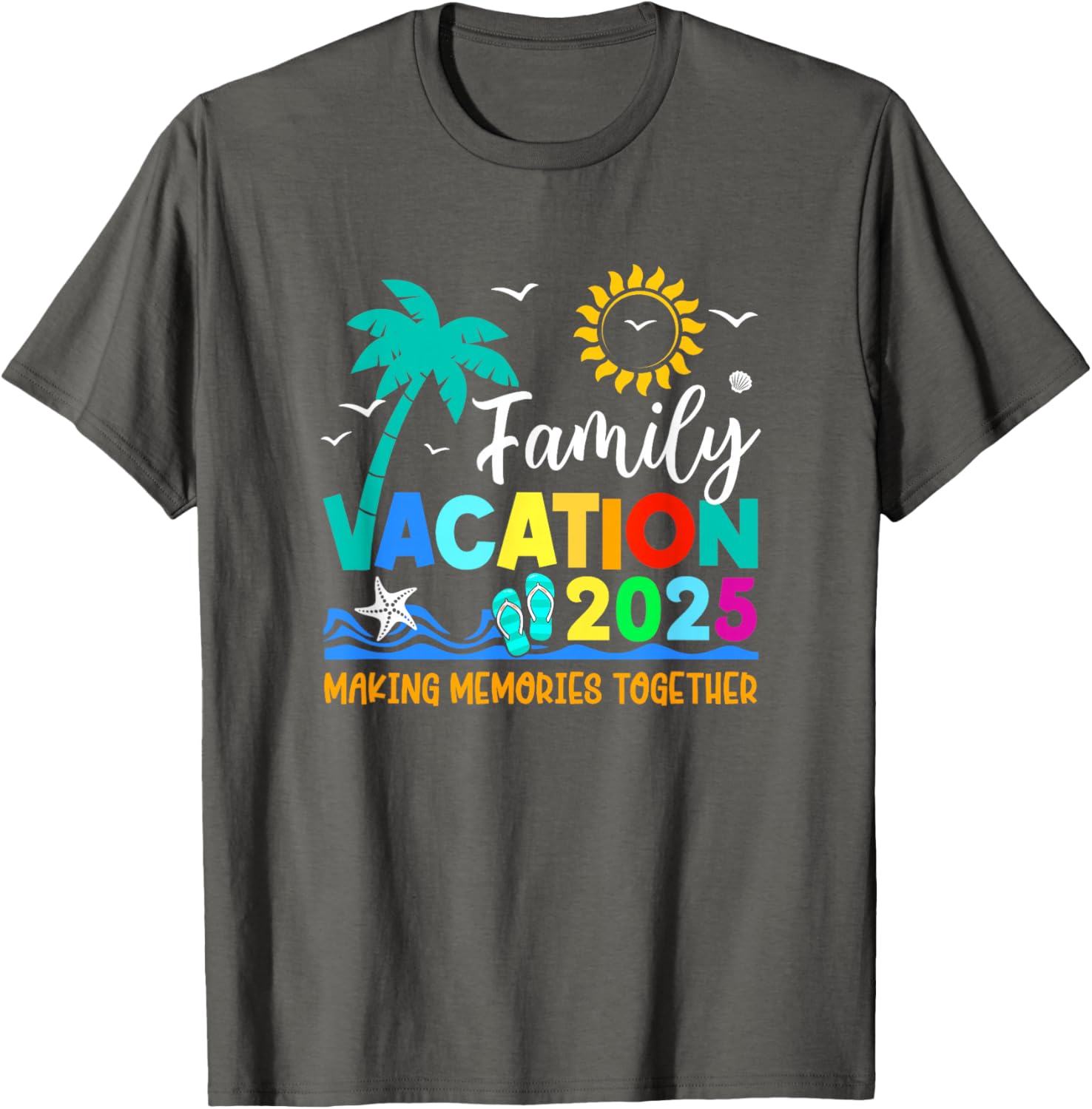 Family Vacation 2025 Summer T-Shirt for Making Memories Together - 5