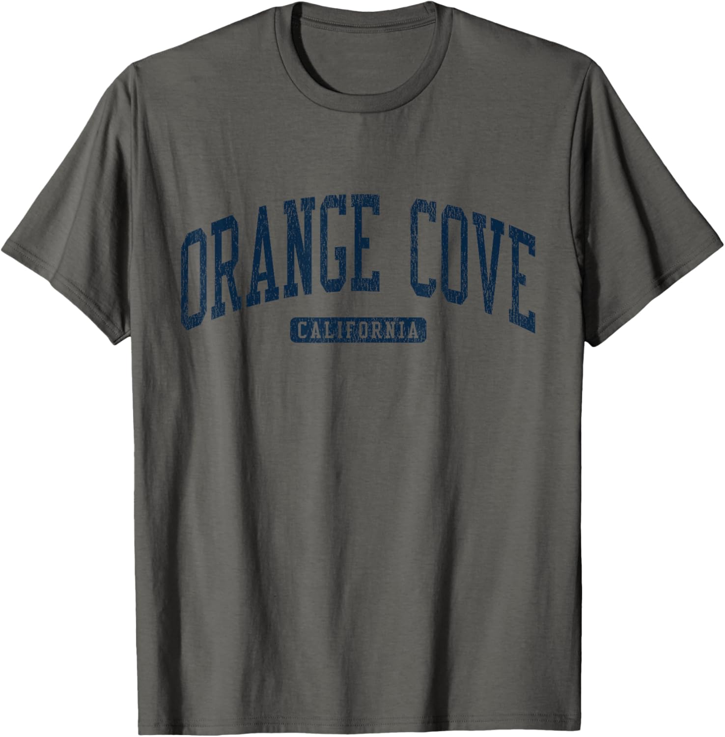 Orange Cove California College Style Blue T-Shirt for Students and Alumni - 12