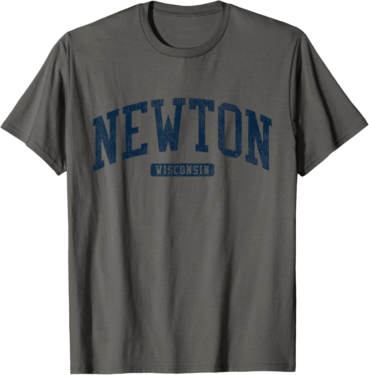 Newton Wisconsin College University Style Blue T-Shirt for Men and Women - 3