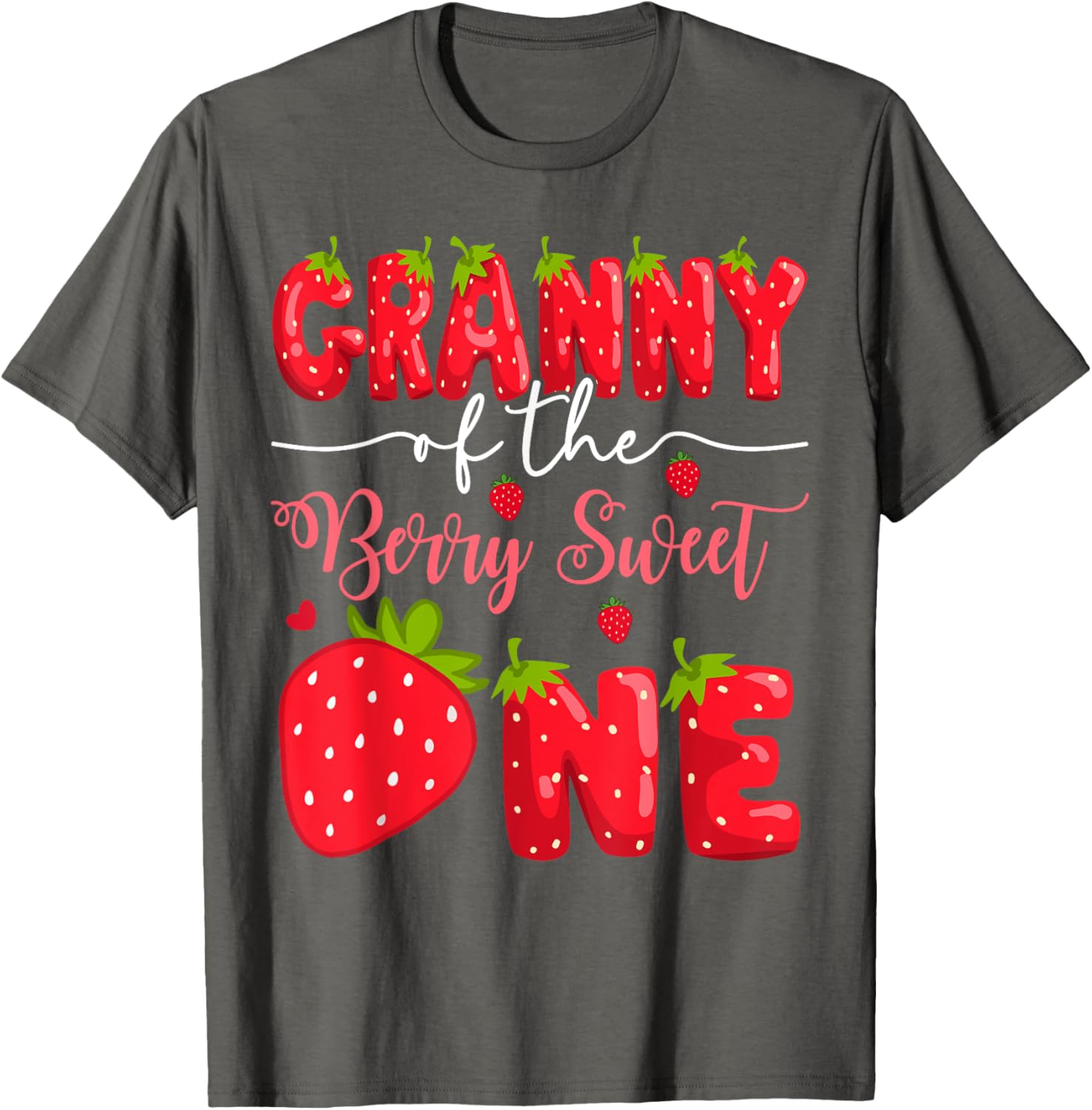 Granny Of The Berry Sweet One 1st Birthday Strawberry T-Shirt for Baby - 8