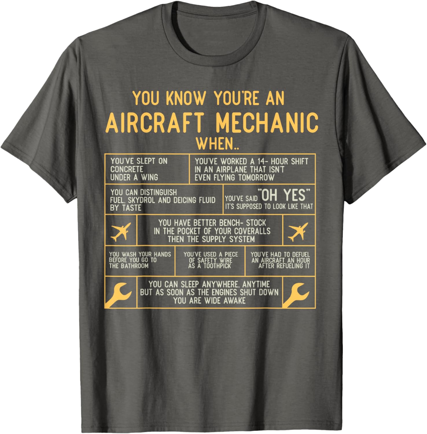 You Know You're An Aircraft Mechanic T-Shirt for Aviation Enthusiasts - 2