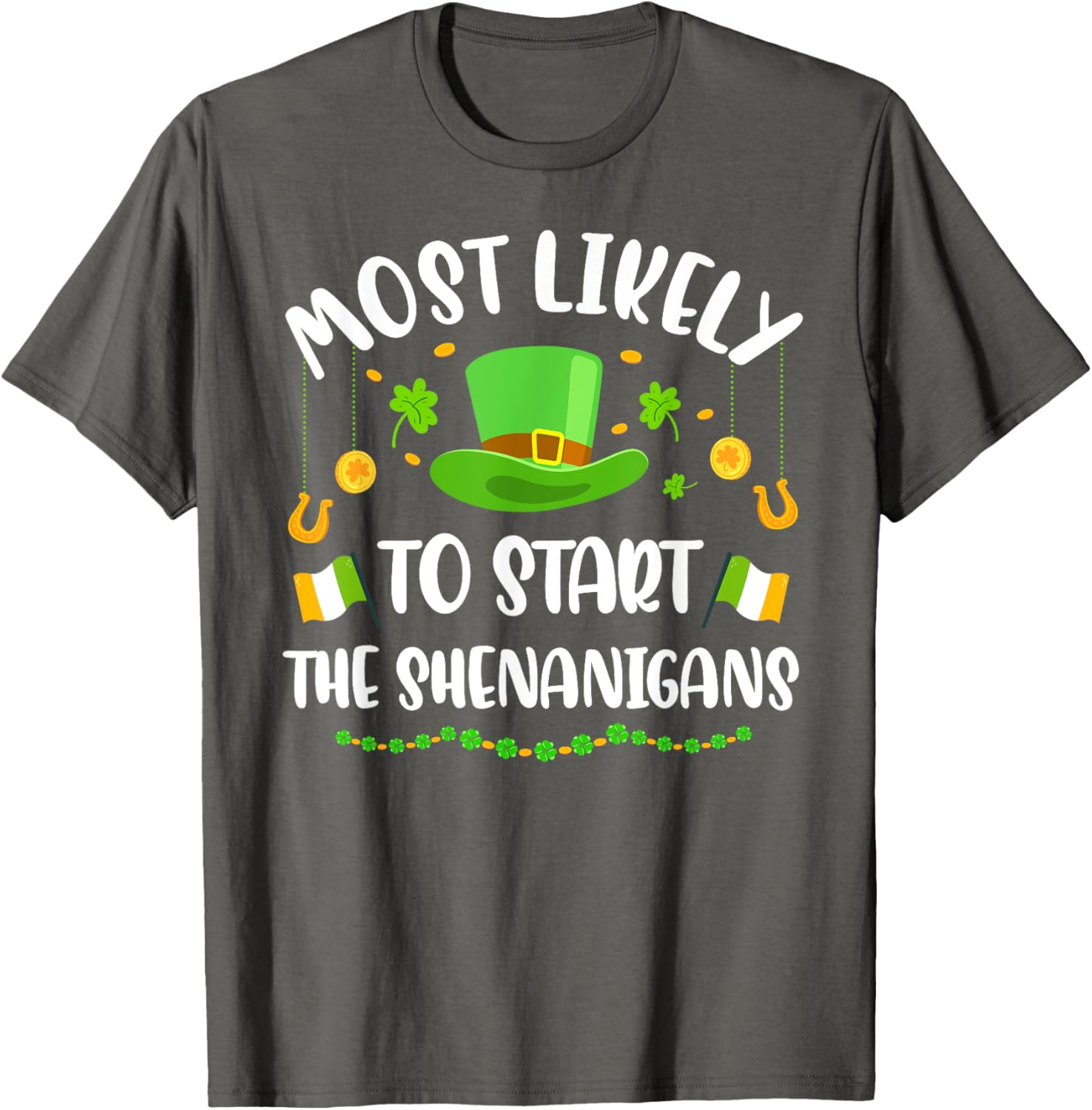 St Patricks Day Shamrock Shenanigan T-Shirt for Fun Celebrations - 4
