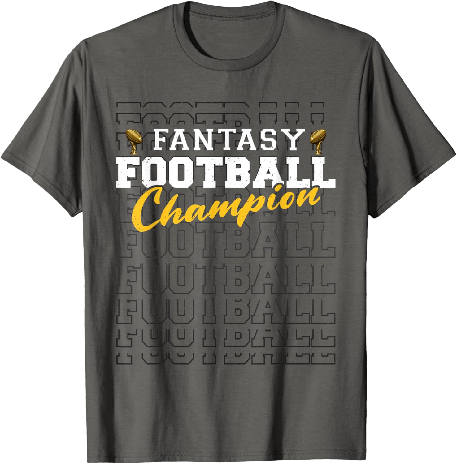 Funny Fantasy Football Champion 2025 T-Shirt for Football Fans - 12