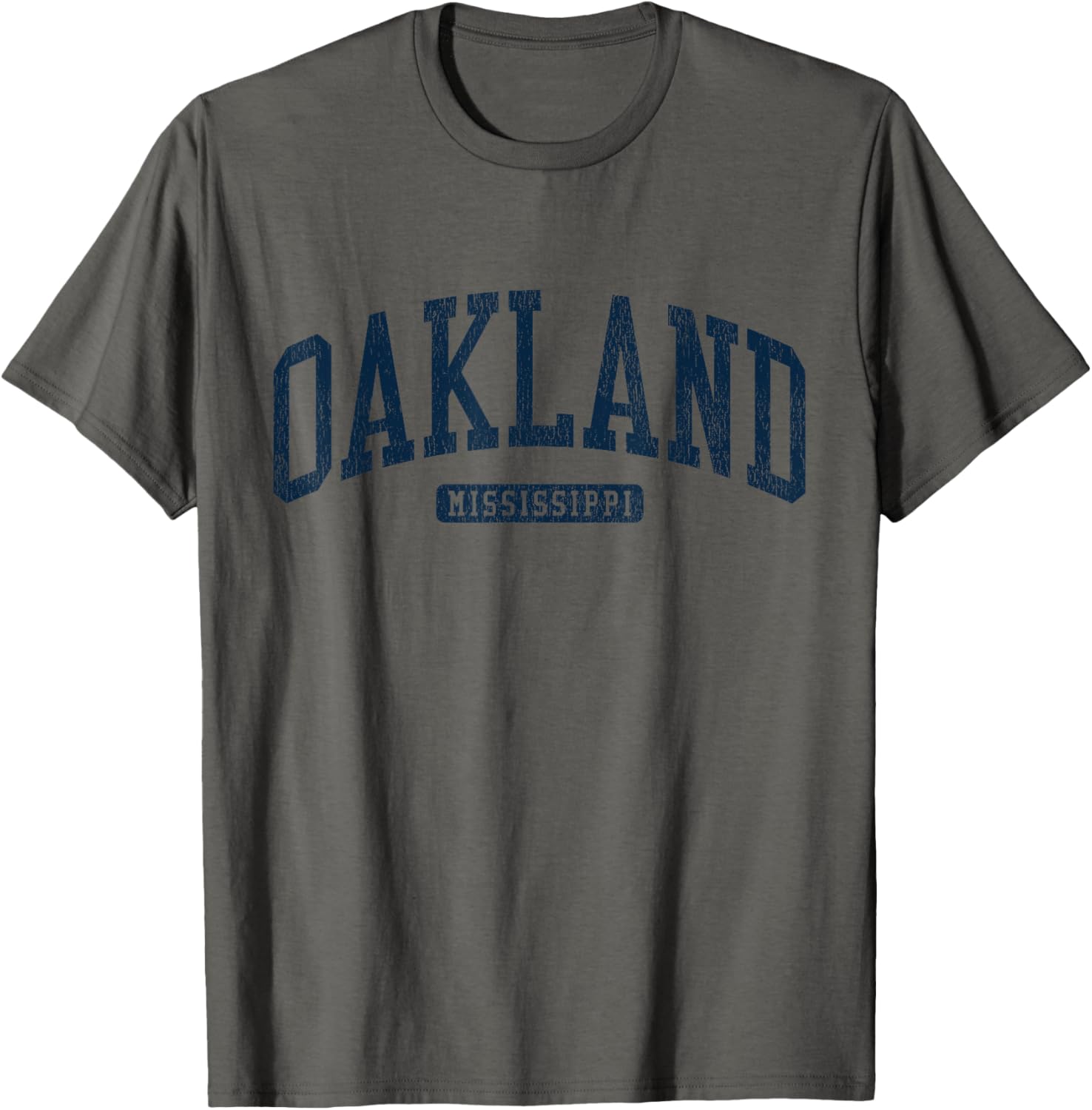 Oakland Mississippi College University Style Blue T-Shirt for Students - 11