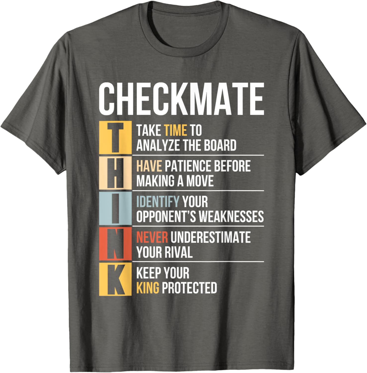 Funny Chess Player Checkmate Strategy Quote T-Shirt for Game Lovers - 12
