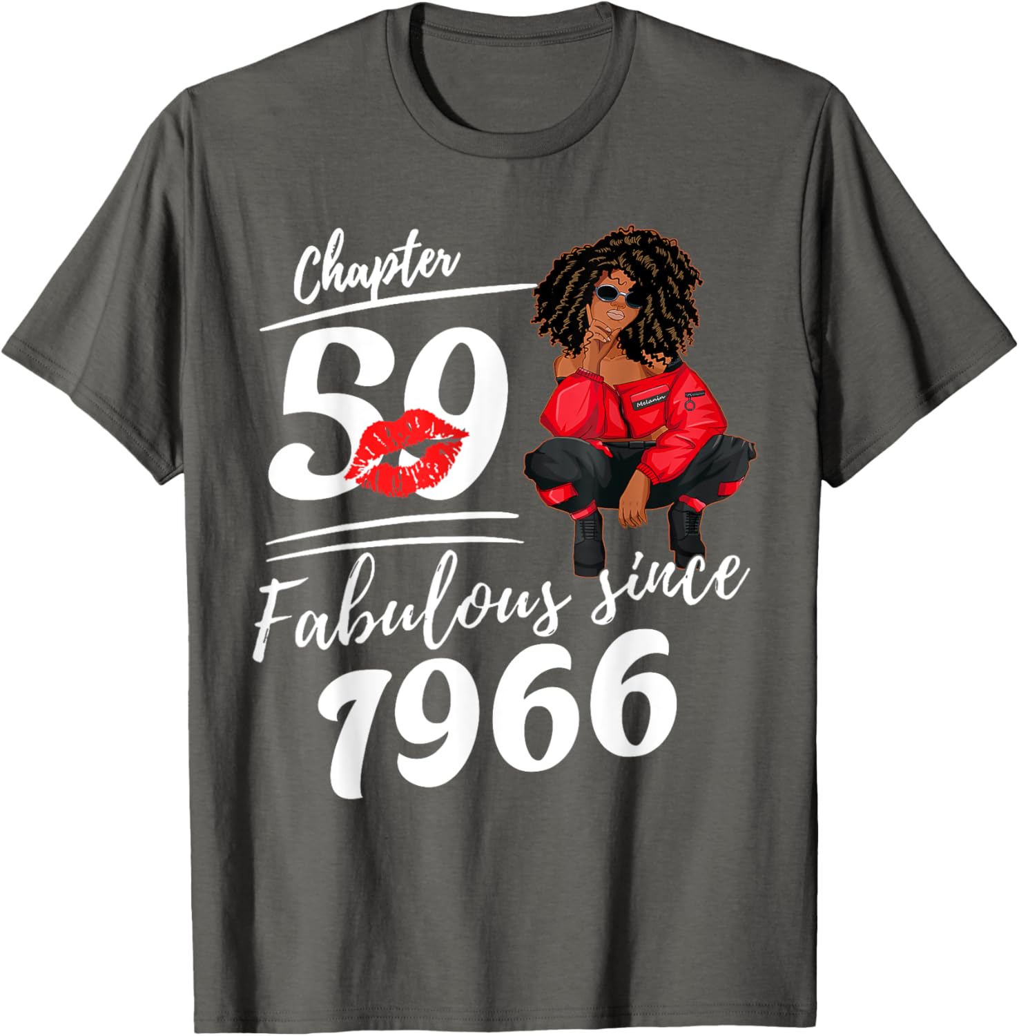 Fabulous Since 1966 59th Birthday Queen T-Shirt for Women - 4