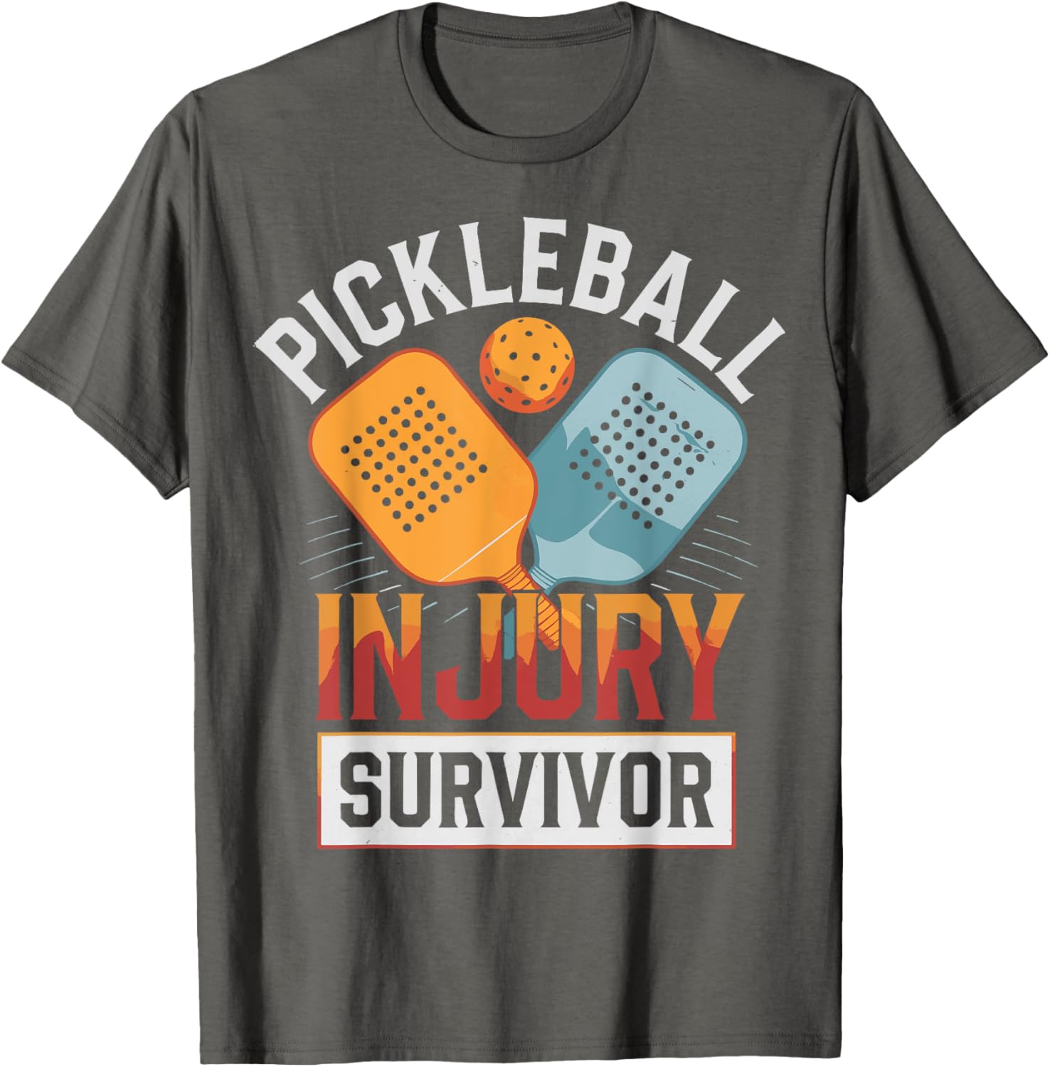 Pickleball Injury Survivor T-Shirt Fun and Stylish Sports Apparel - 8