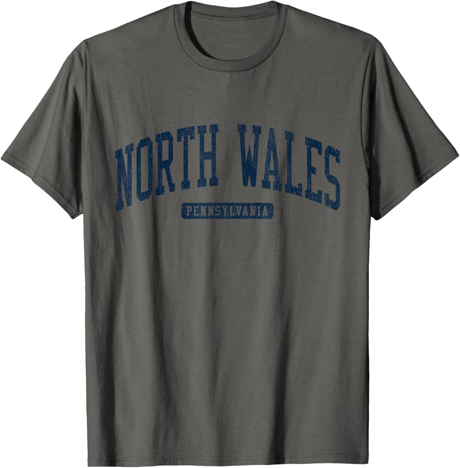 North Wales PA College University Style Blue T-Shirt for Students - 17