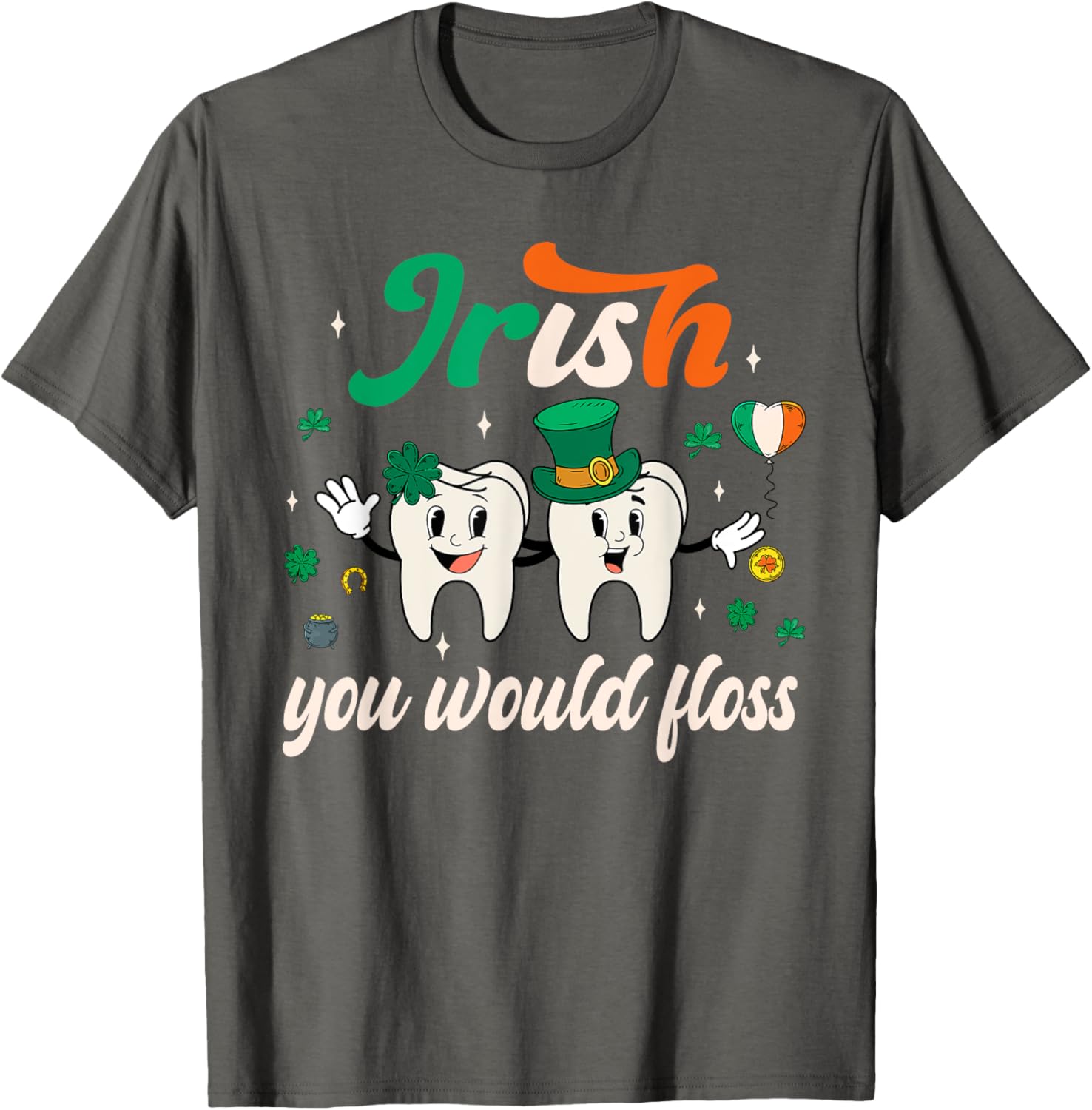 Retro Groovy Irish Dentist Tooth Patrick's T-Shirt for Fun Dental Style - 9
