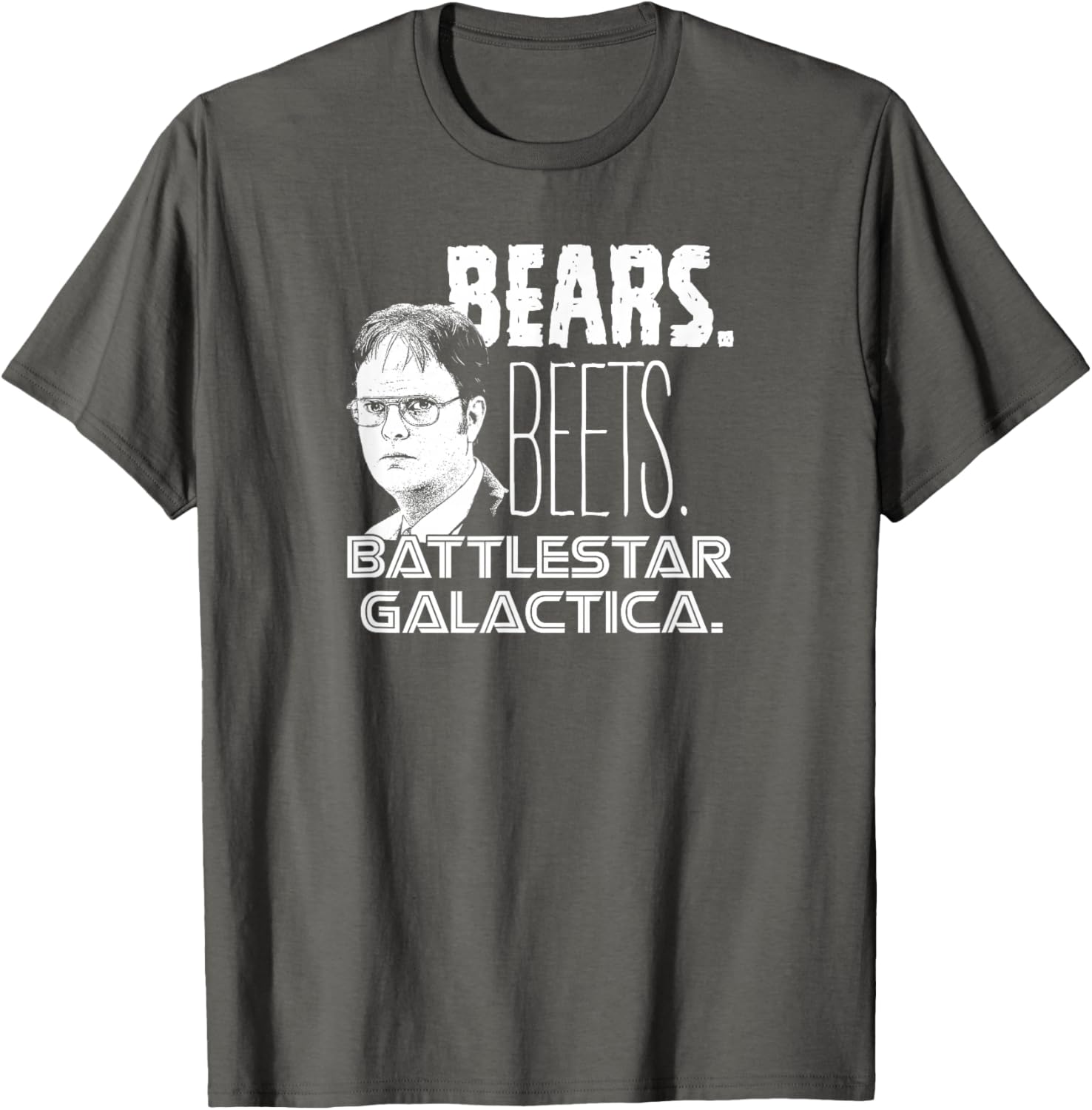 Office Bears Beets Dwight Head T-Shirt for Fun and Casual Wear - 8