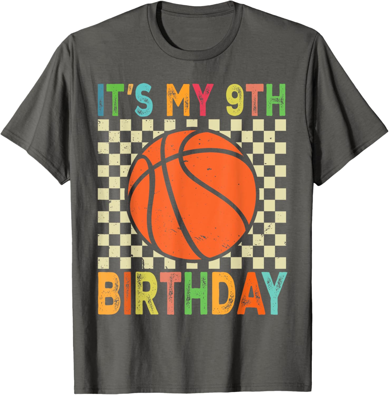 Cool 9th Birthday Basketball T-Shirt for 9 Year Old Players and Fans - 10