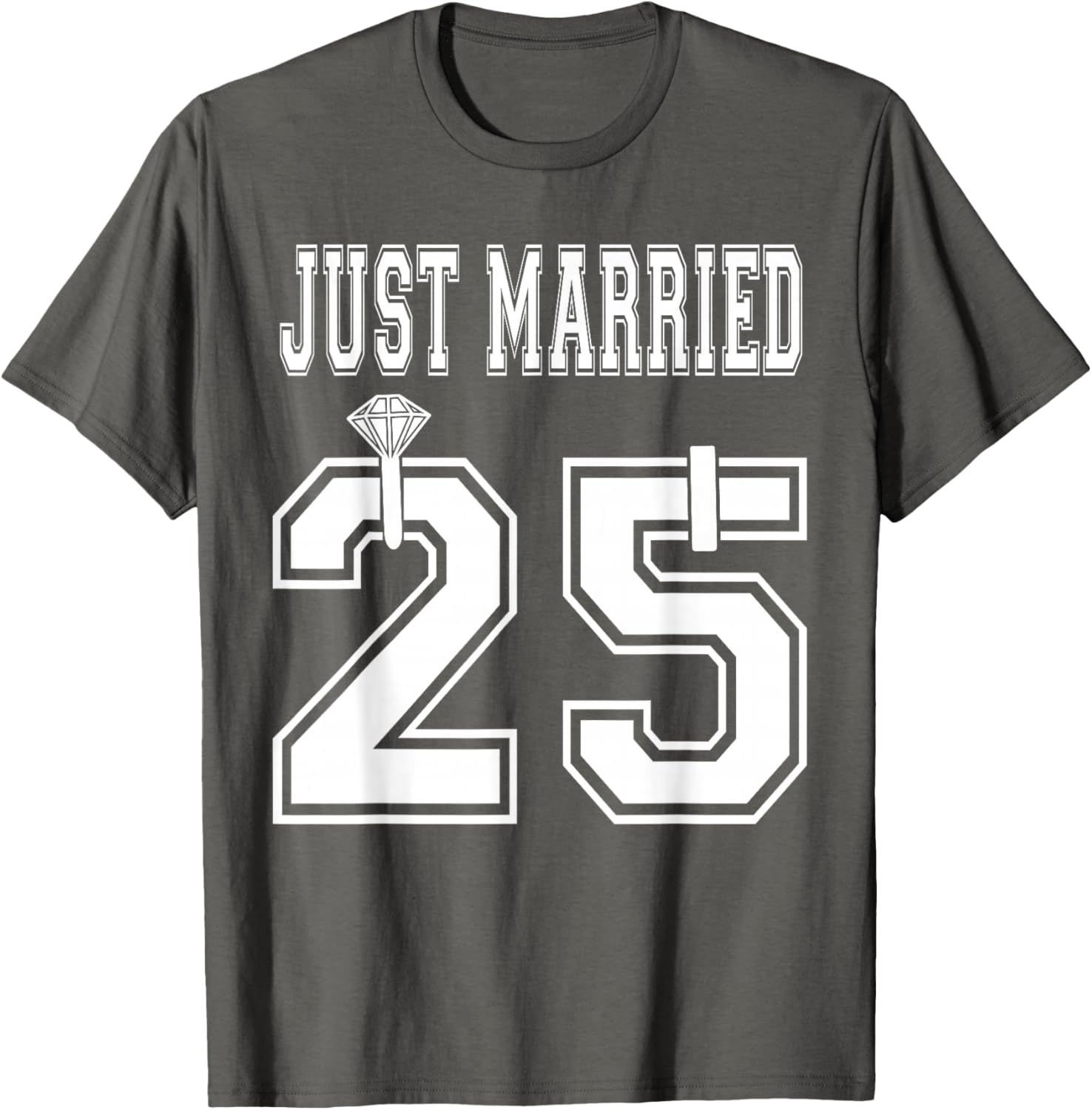Just Married Couple Matching Honeymoon T-Shirts for Wife and Husband - 1