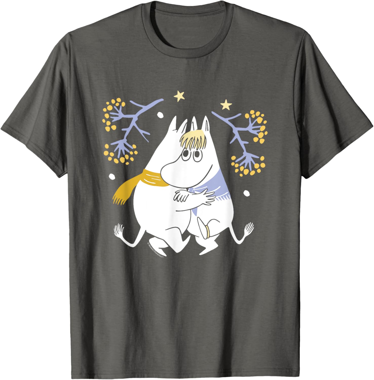 Moomin Moomintroll and Snorkmaiden Winter Dance T-Shirt for Kids - 1