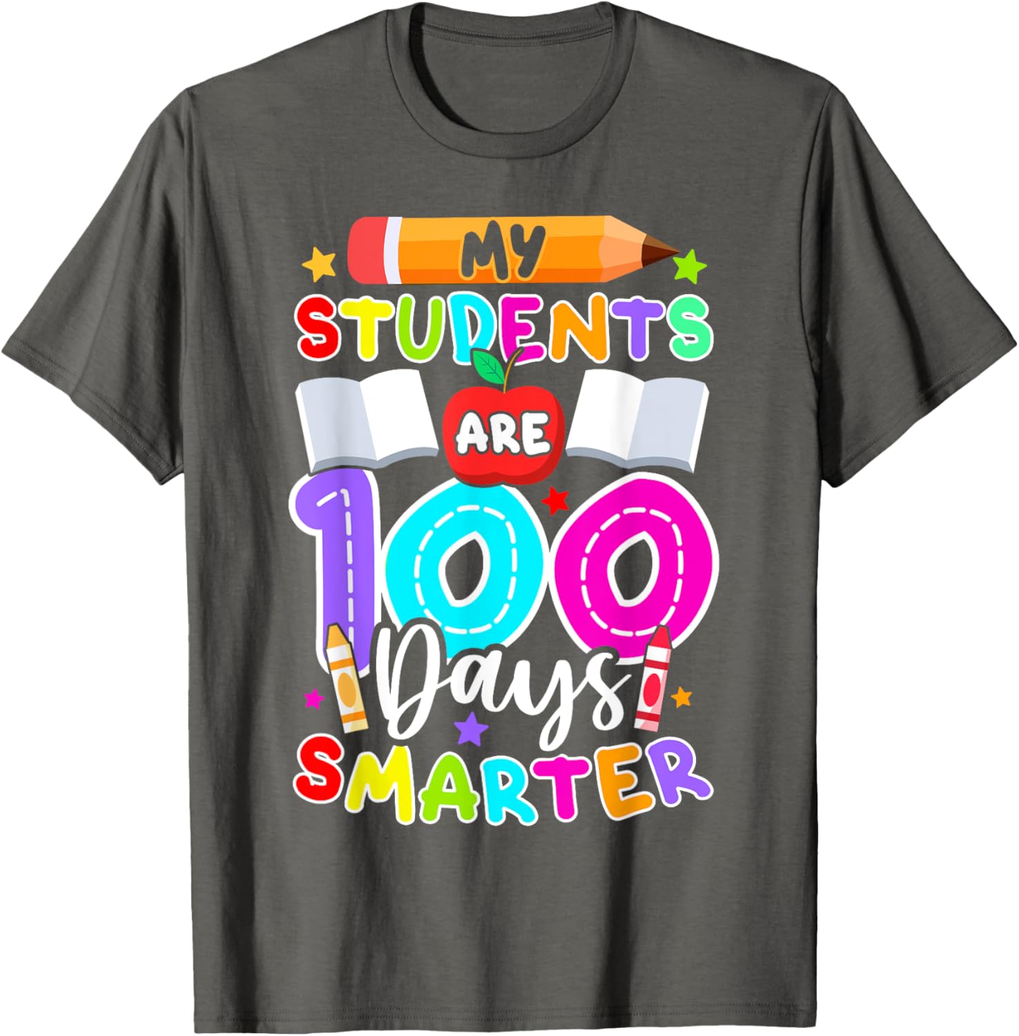 My Students Are 100 Days Smarter T-Shirt for 100th Day of School - 5