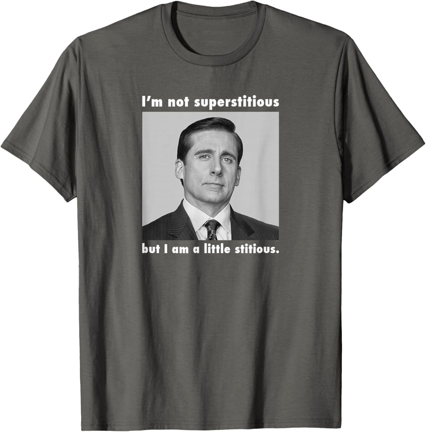 Funny Not Superstitious T-Shirt for Office Wear - Unique Graphic Tee - 5