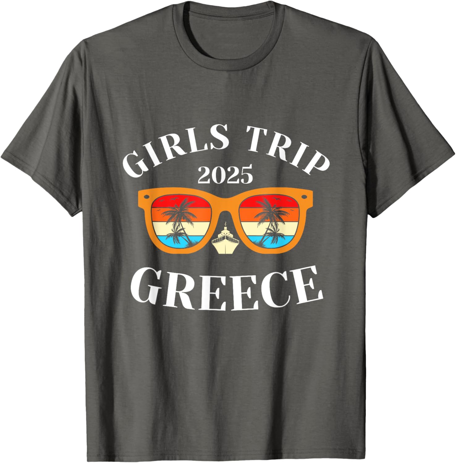 Girls Trip 2025 Greece Vacation T-Shirt for Fun Travel Adventures - 9